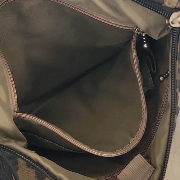 BAGGALLI Nylon Leopard Print Adjustable Crossbody Shoulder Strap Bag - Picture 10 of 12